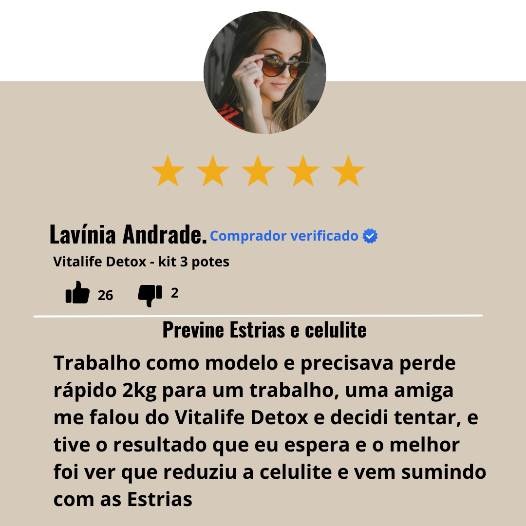 Vitalife Detox - emagrecer - Lift Detox - Ozenvitta -Inibe One