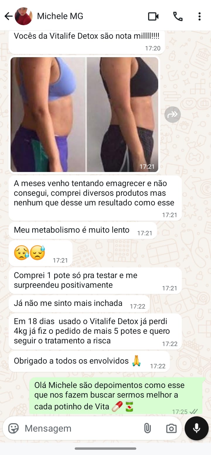 Vitalife Detox - emagrecer - Lift Detox - Ozenvitta -Inibe One